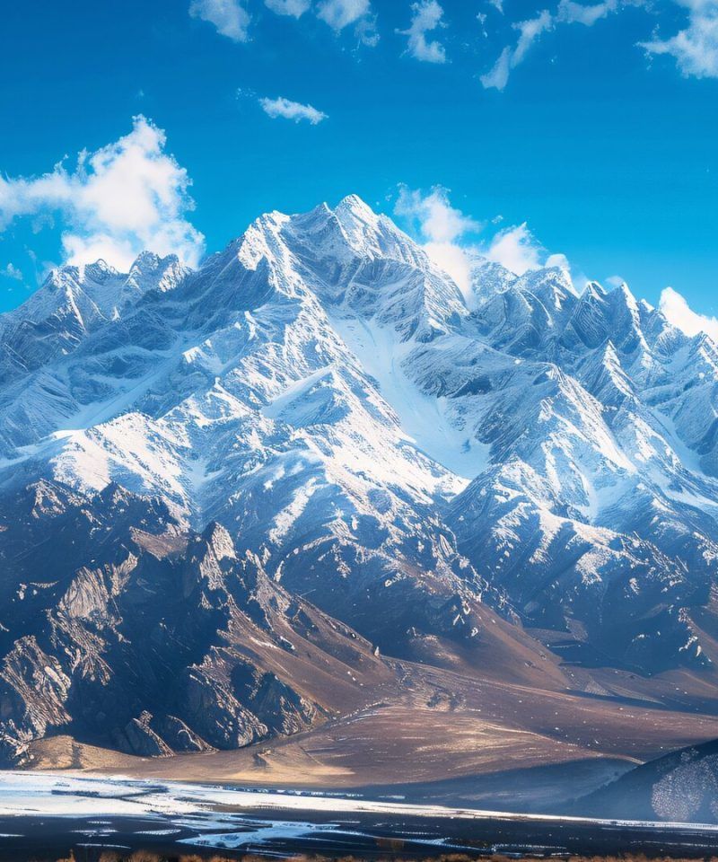 Meili Snow Mountain in Yunnan China - majestic Himalayan peaks at sunrise
